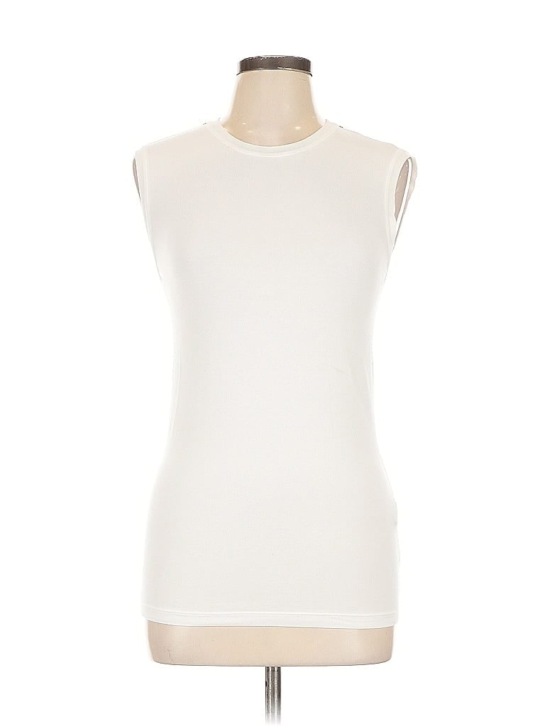 Pre-owned Brunello Cucinelli Sleeveless T-shirt In White