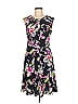 Wisp Floral Black Casual Dress Size 8 - photo 1