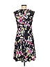 Wisp Floral Black Casual Dress Size 8 - photo 2