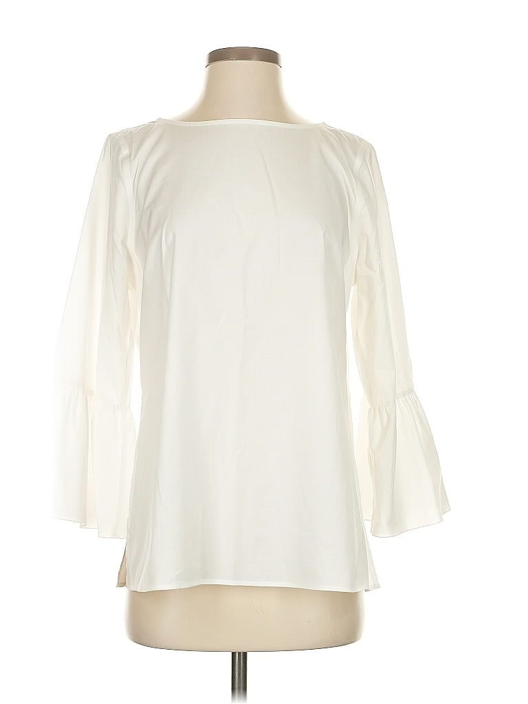 Click to view more detailed imagery on our partner's website Pre-owned Chico's 3/4 Sleeve Blouse In White