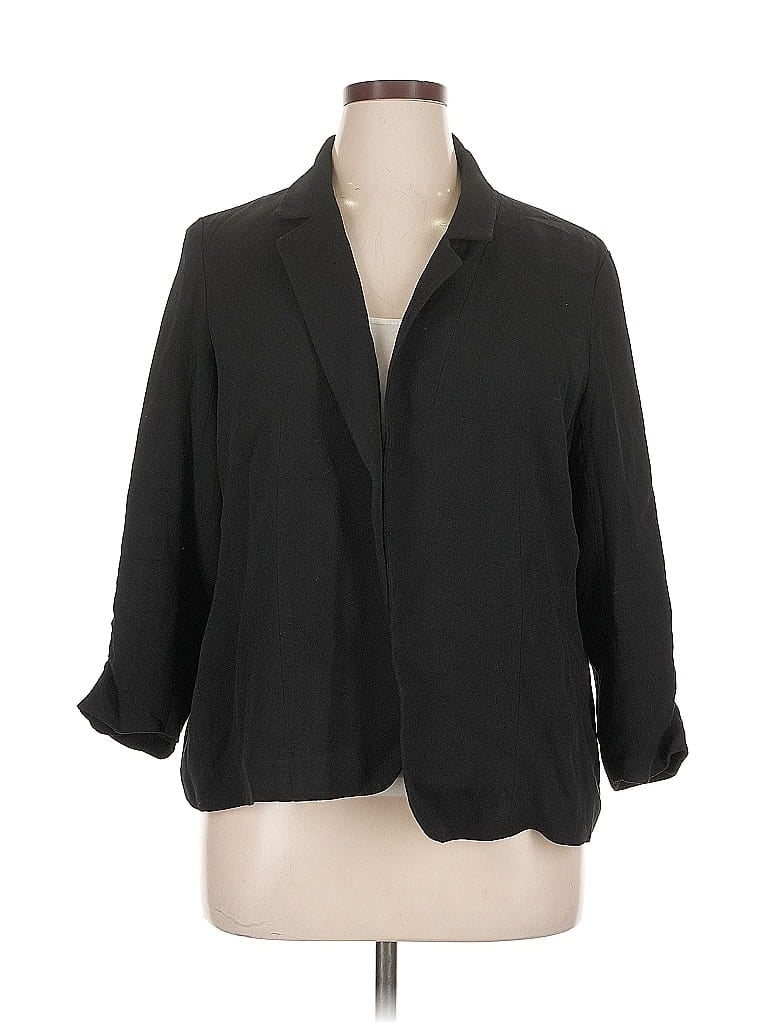 Pre-owned Nordstrom Rack Blazer Jacket In Black