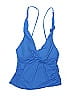 La Blanca Solid Blue Swimsuit Top Size S (estimated) - photo 1