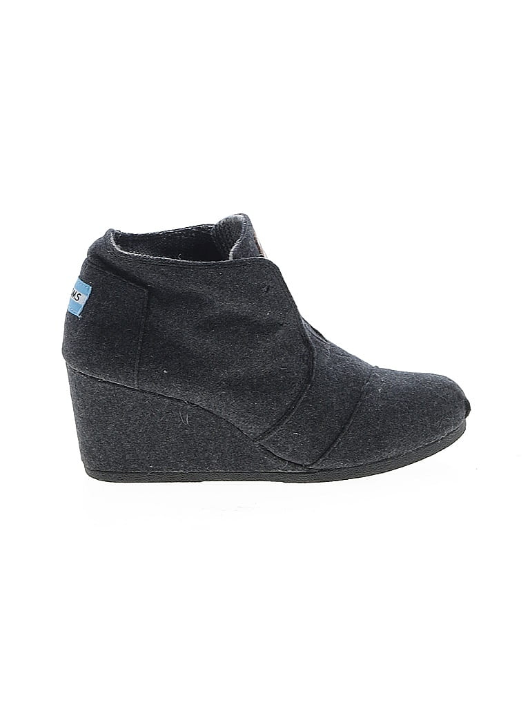 Pre-owned Toms Ankle Boots In Gray