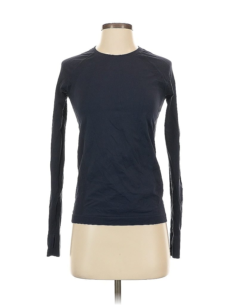 Pre-owned Sweaty Betty Long Sleeve T-shirt In Blue