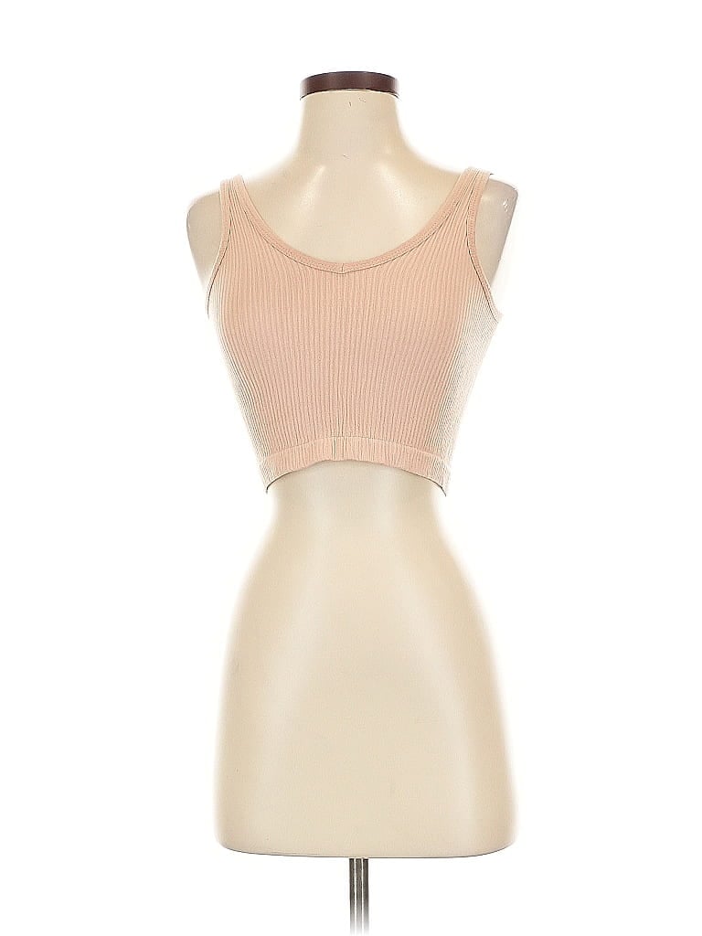 Pre-owned Out From Under Tube Top Tan Strapless Neckline Tops In Brown