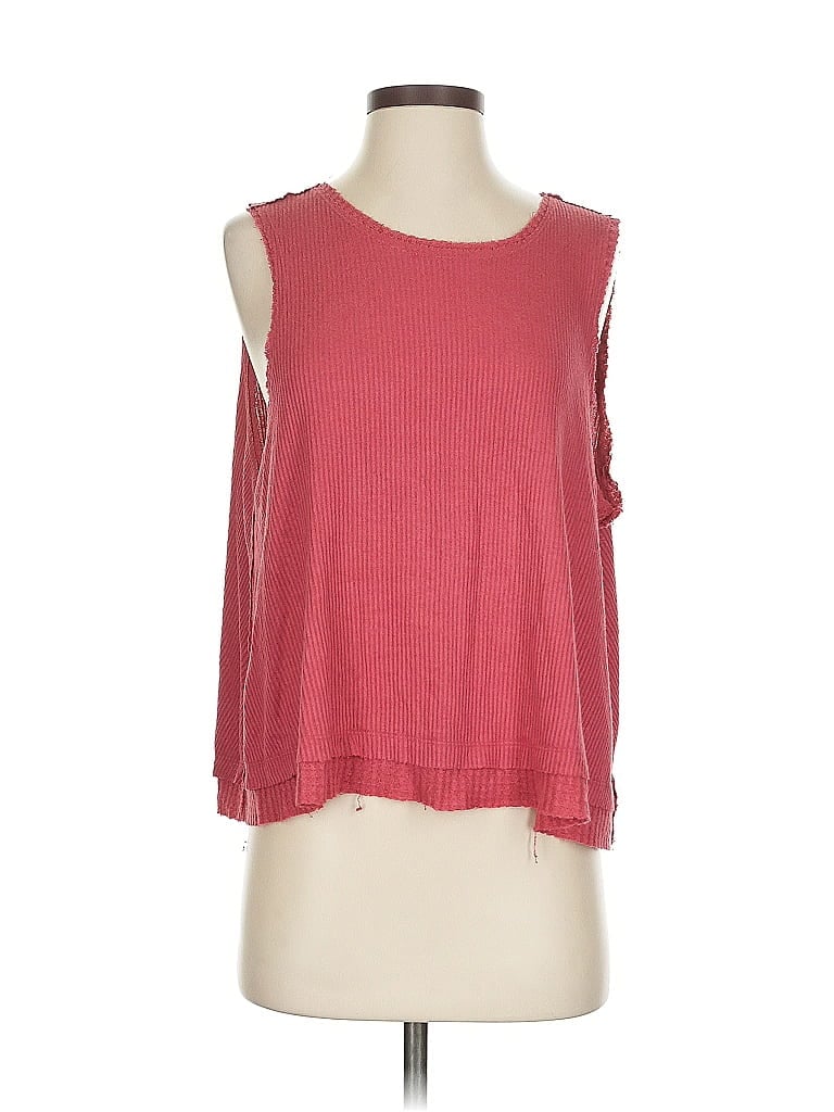 Pre-owned Unbranded Sleeveless T-shirt In Red