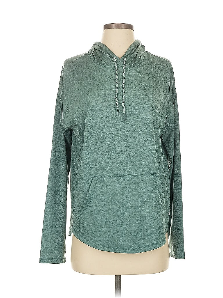 Pre-owned Eddie Bauer Pullover Hoodie In Blue