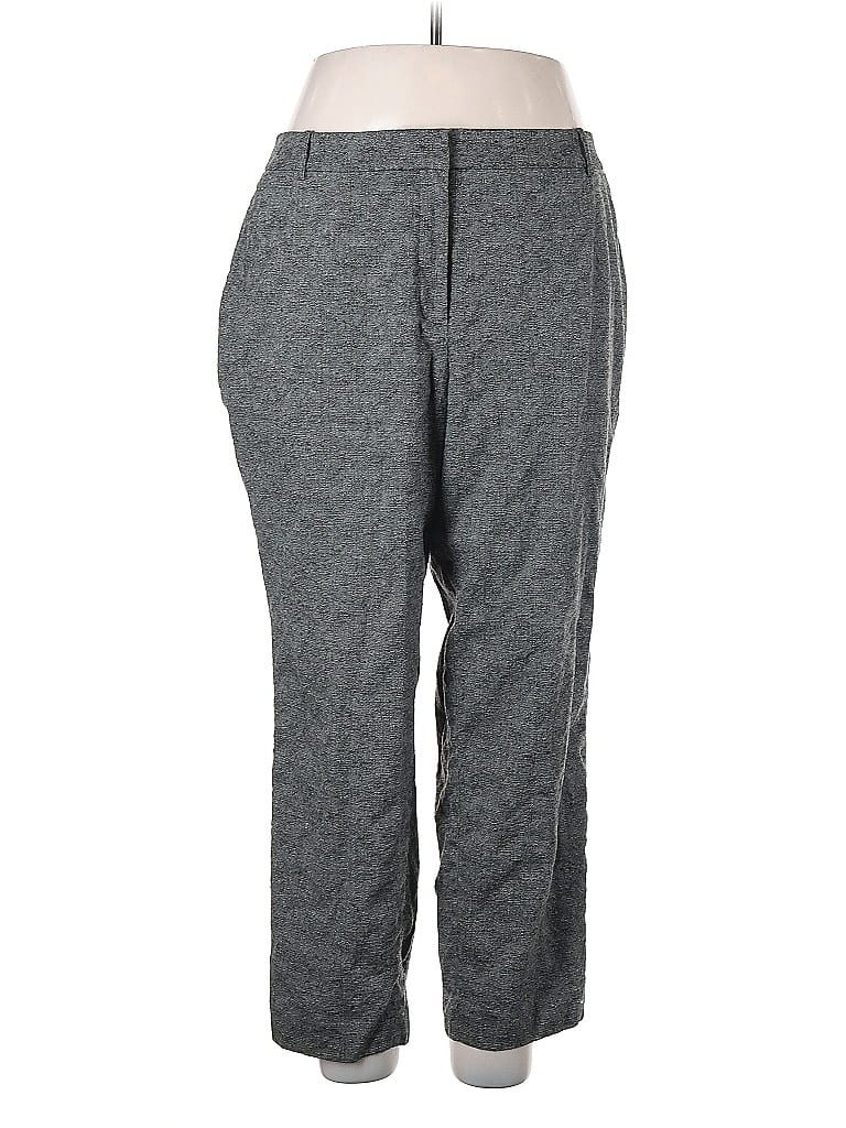 Pre-owned Lafayette 148 Wool Pants In Gray