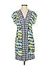 Ali Ro Print Blue Casual Dress Size 4 - photo 1