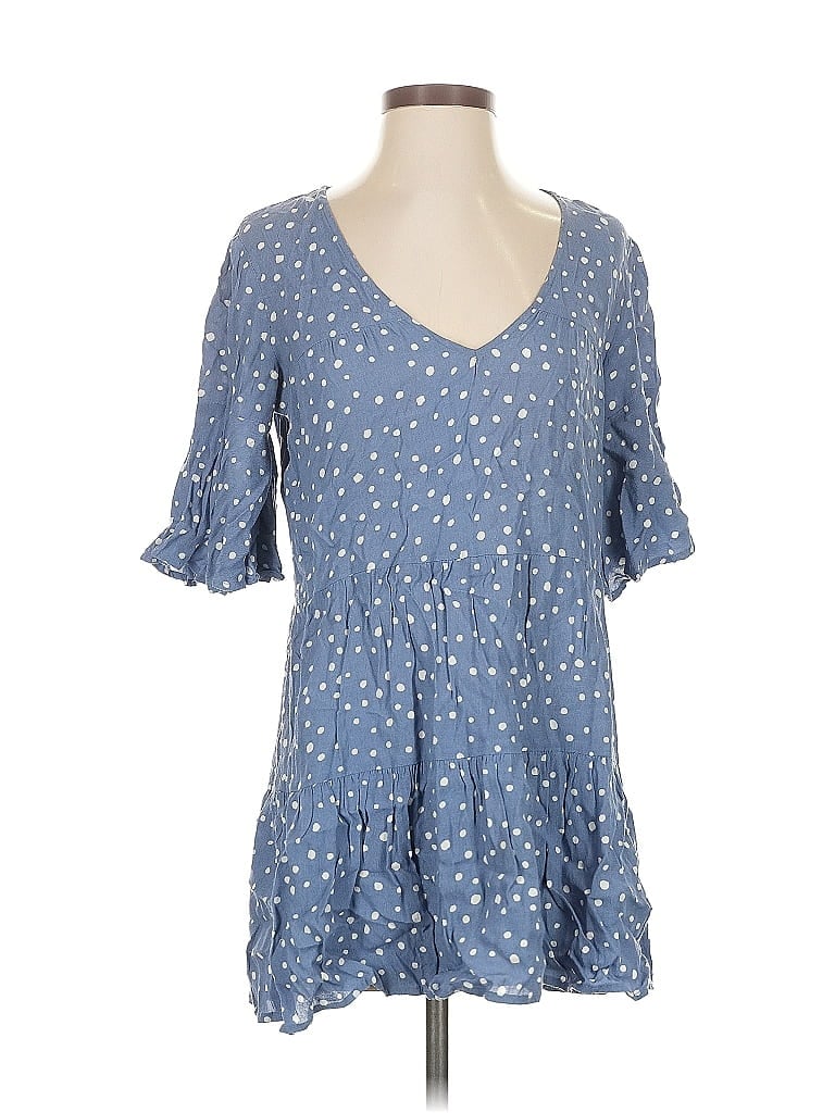 Pre-owned Mustard Seed Casual Dress In Blue