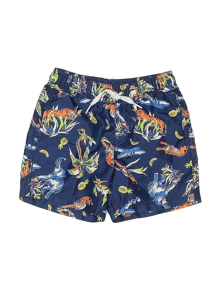 Pre-owned Hanna Andersson Kids' Rash Guard In Blue