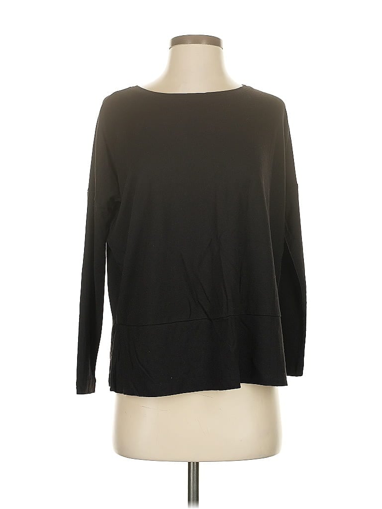 Pre-owned Ann Taylor Loft 3/4 Sleeve T-shirt In Black