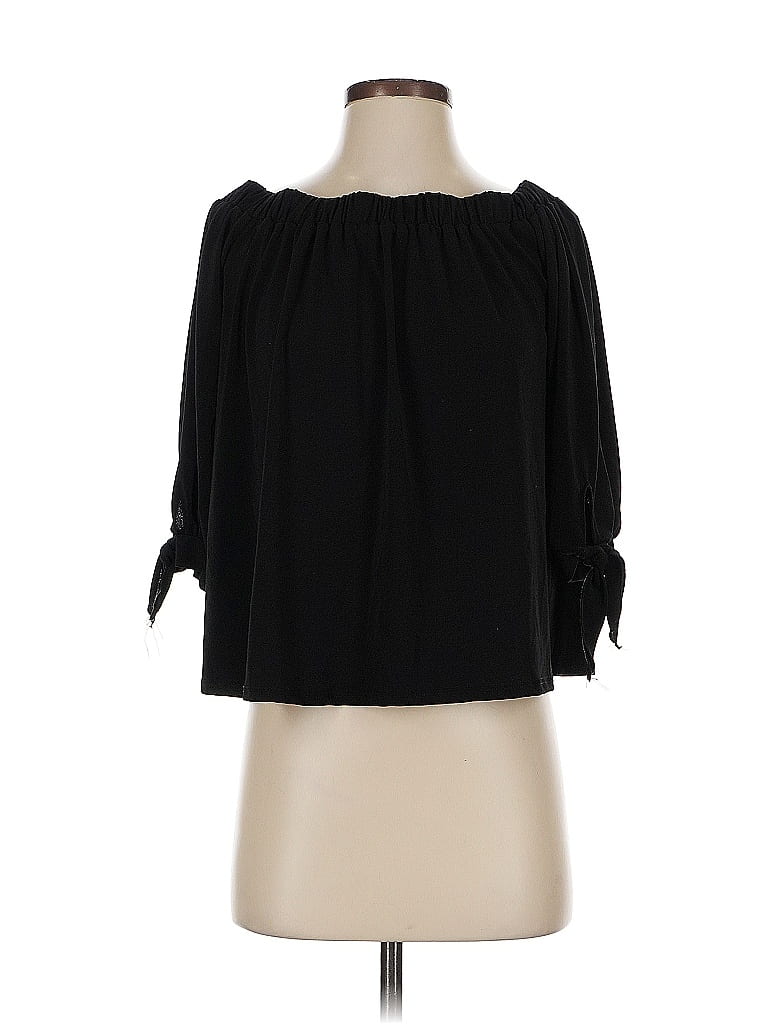 Pre-owned Bp. 3/4 Sleeve Blouse In Black