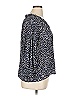 Gap 100% Polyester Blue 3/4 Sleeve Blouse Size XL - photo 4