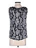 Moschino Cheap And Chic 100% Polyester Silver Black Sleeveless Blouse Size 6 - photo 2