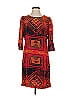 Sandro Print Orange Casual Dress Size Sm (1) - photo 1