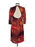 Sandro Print Orange Casual Dress Size Sm (1) - photo 2