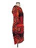 Sandro Print Orange Casual Dress Size Sm (1) - photo 4