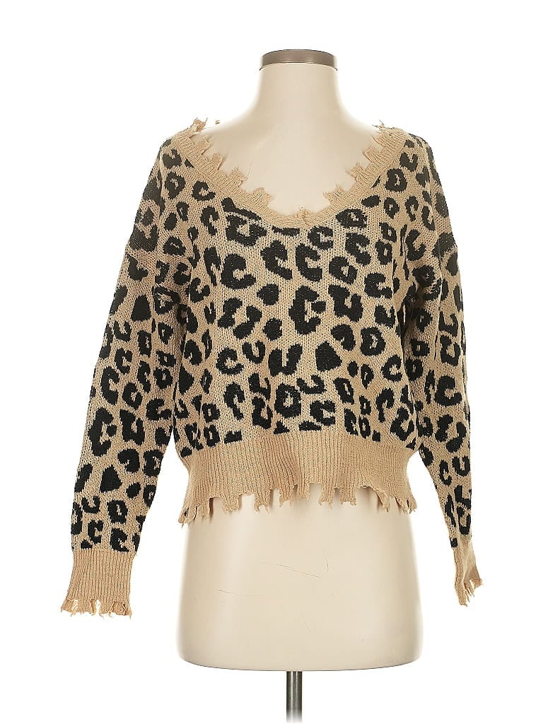 Click to view more detailed imagery on our partner's website Pre-owned Vigoss Pullover Sweater In Brown