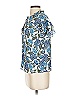MISA Los Angeles Blue Short Sleeve Blouse Size XS - photo 5