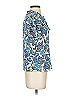 MISA Los Angeles Blue Short Sleeve Blouse Size XS - photo 4