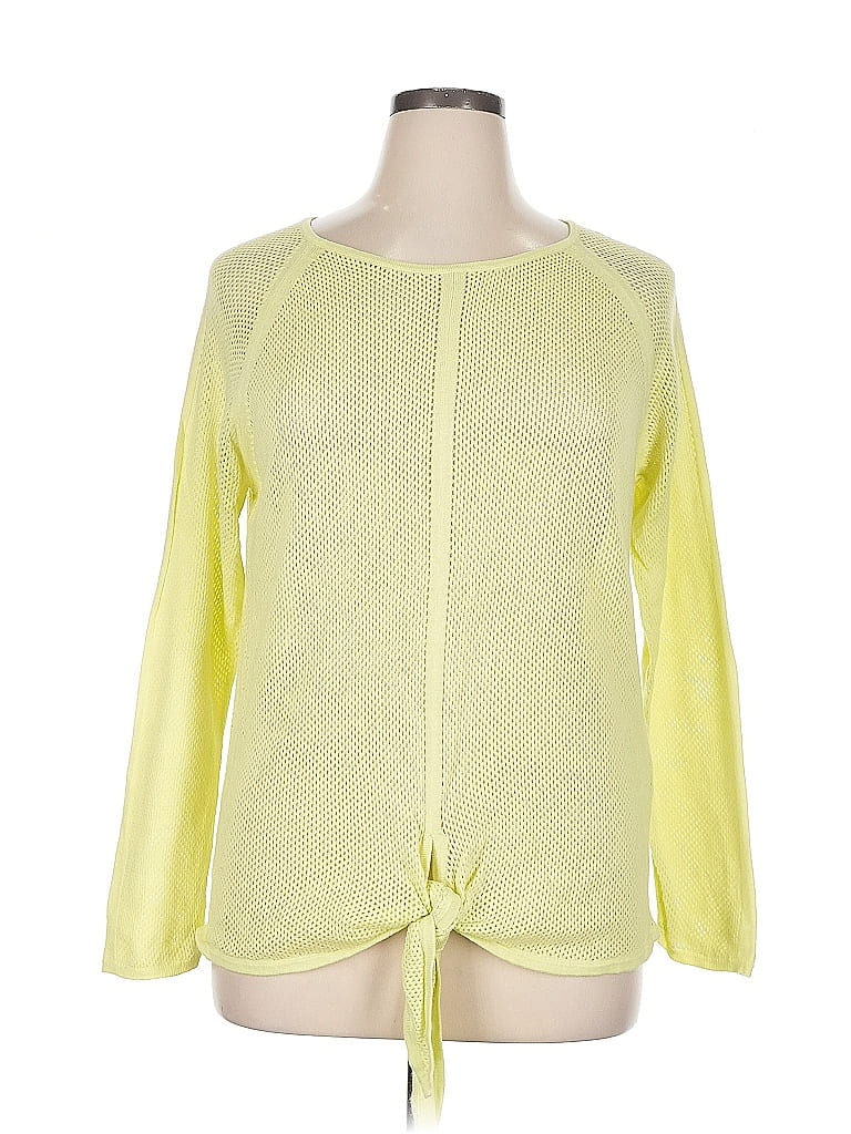 Pre-owned Chico's Cardigan Sweater In Yellow