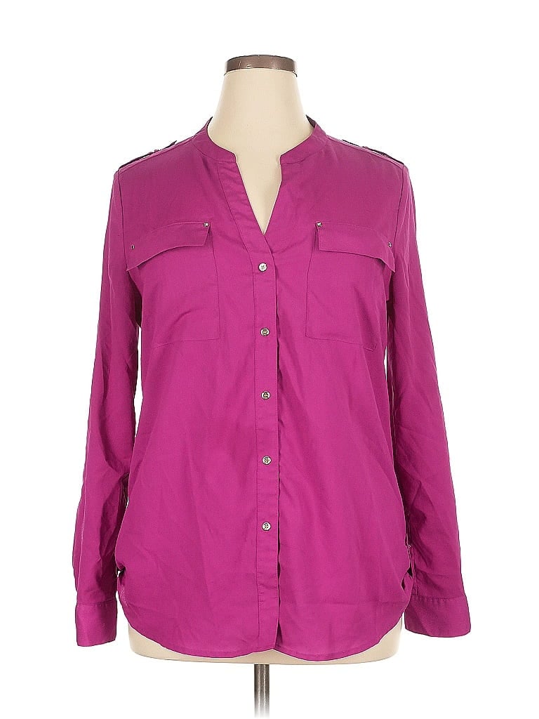 PREMISE STUDIO Pre-owned Long Sleeve Blouse In Purple