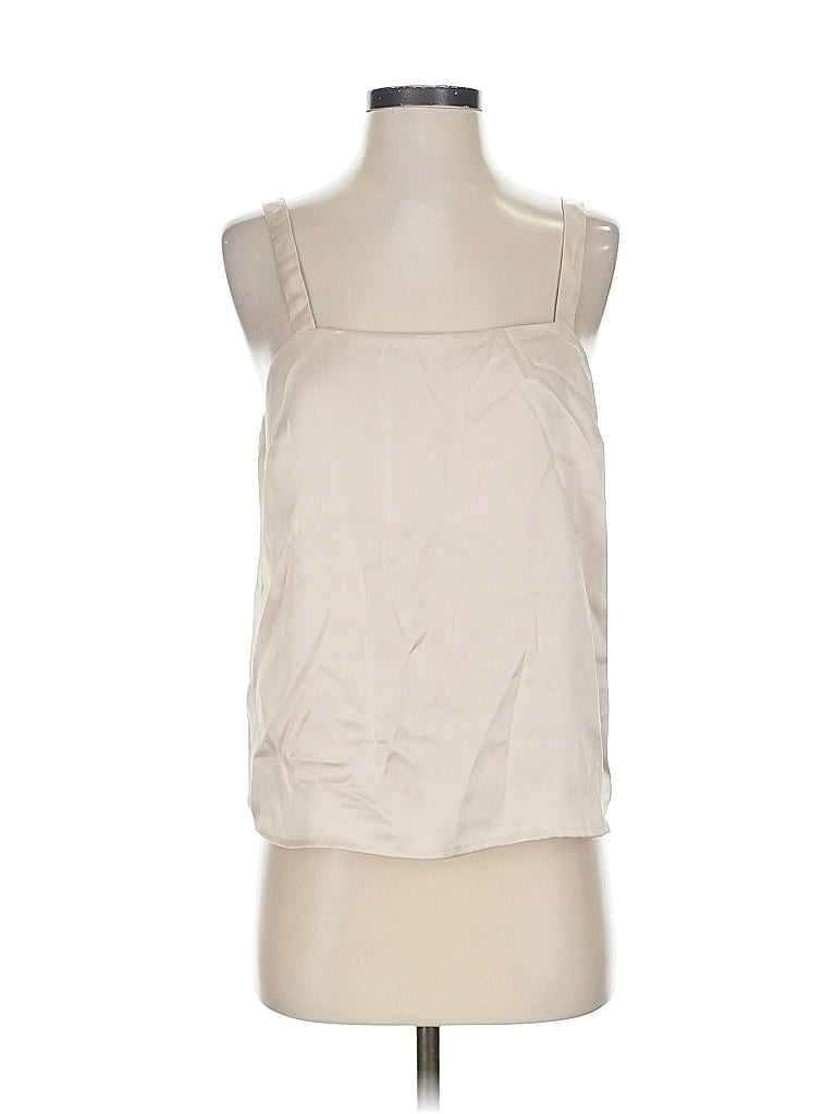 Pre-owned Express Sleeveless Blouse In White