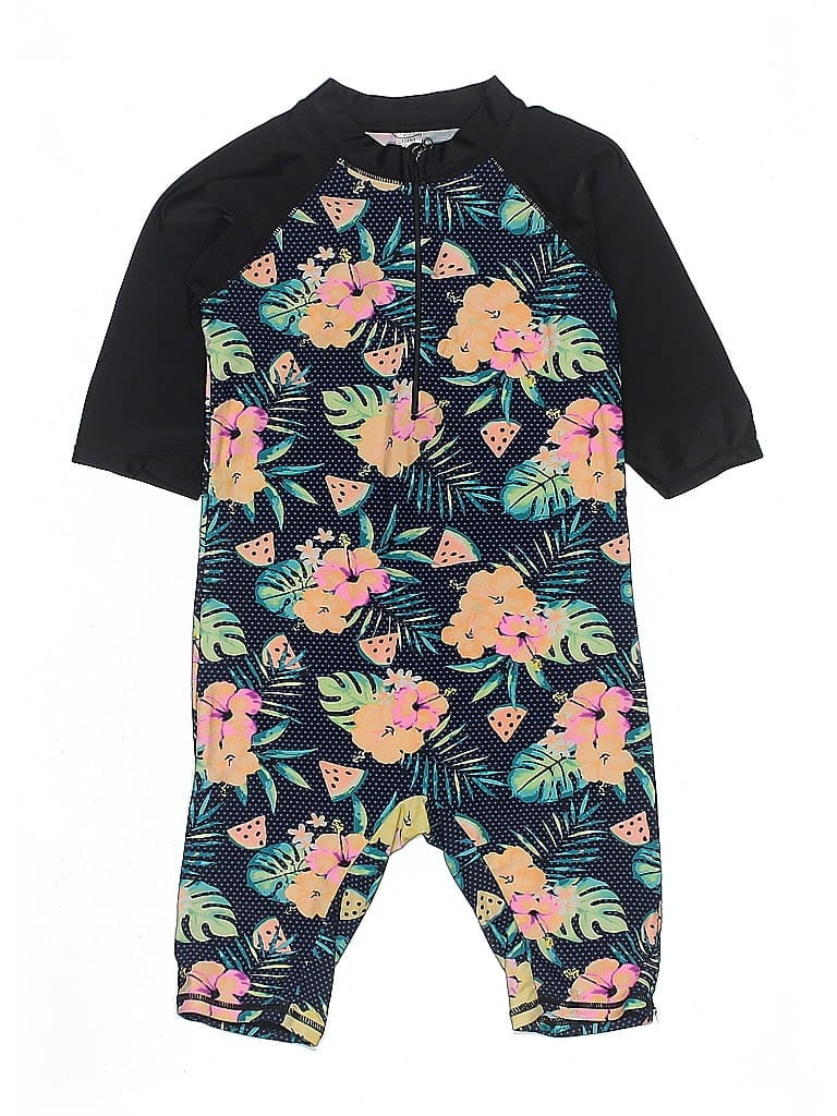 Pre-owned Unbranded Kids' Wetsuit In Black