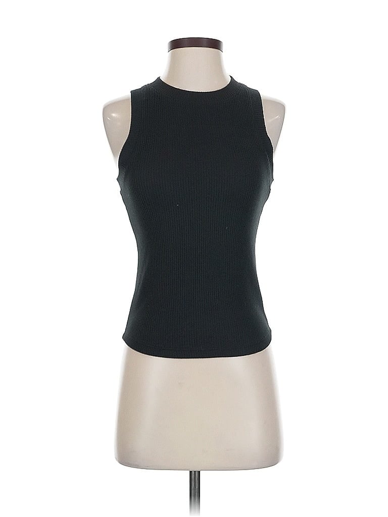 Click to view more detailed imagery on our partner's website Pre-owned American Tank Top Black Halter Neckline Tops
