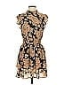 THML 100% Polyester Paisley Brown Cocktail Dress Size S - photo 1