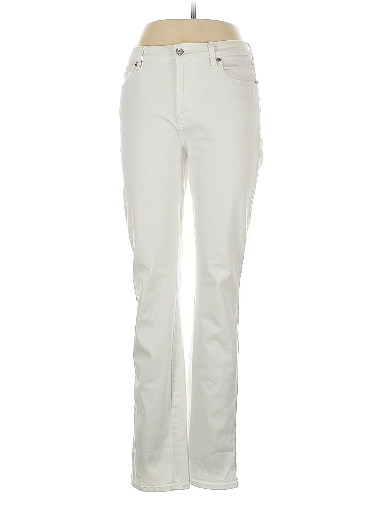 Pre-owned 7 For All Mankind Jeans In White