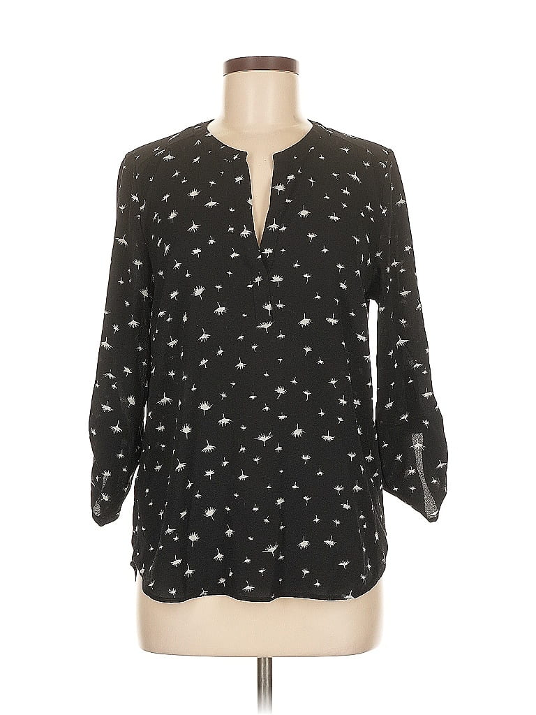 Pre-owned Daniel Rainn 3/4 Sleeve Blouse In Black