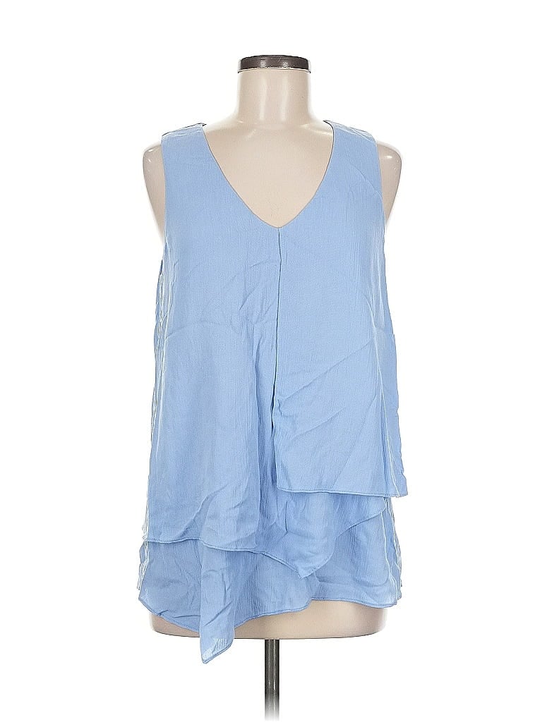 Pre-owned Karen Kane Sleeveless T-shirt In Blue