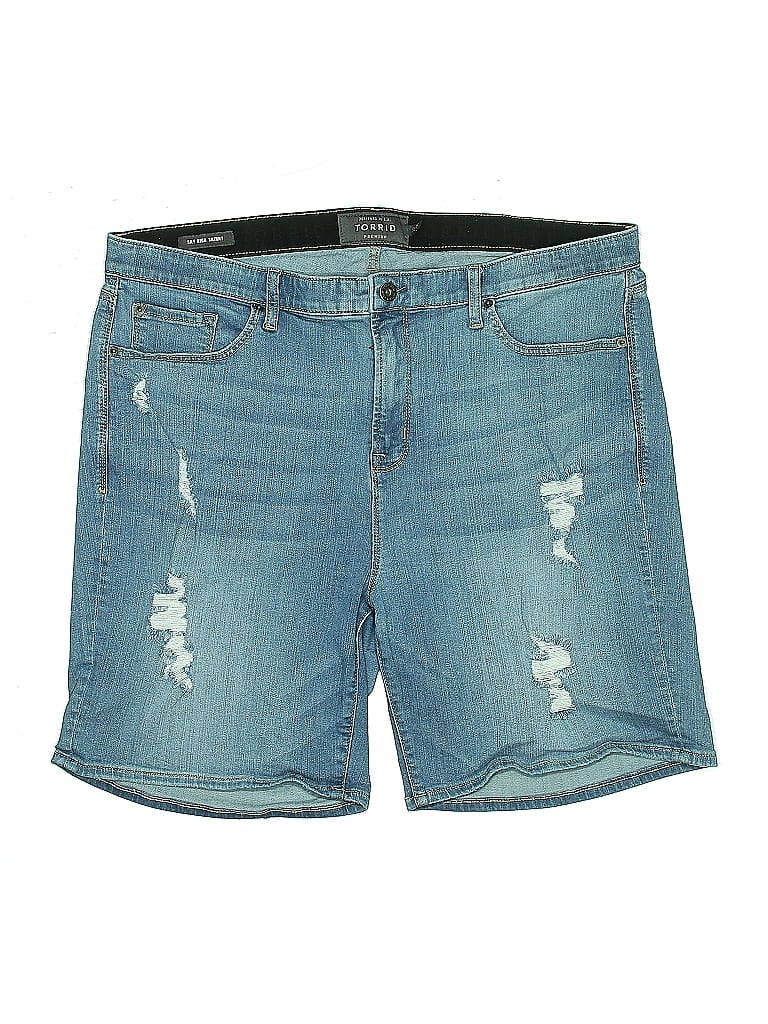 Pre-owned Torrid Denim Shorts In Blue
