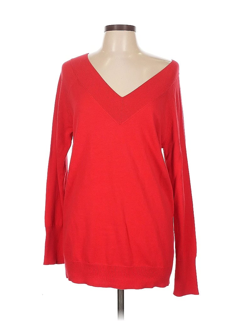 Pre-owned Cabi Pullover Sweater In Red