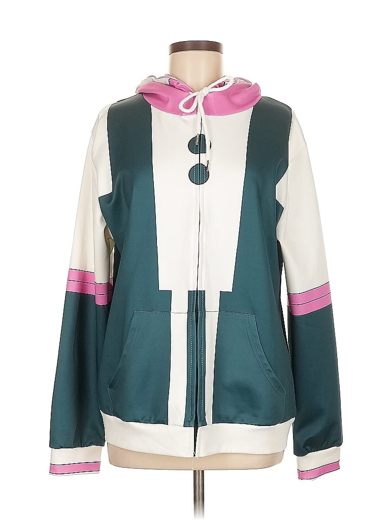 Pre-owned Unbranded Zip Up Hoodie In Blue