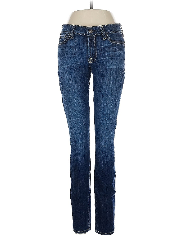 Pre-owned 7 For All Mankind Jeans In Blue