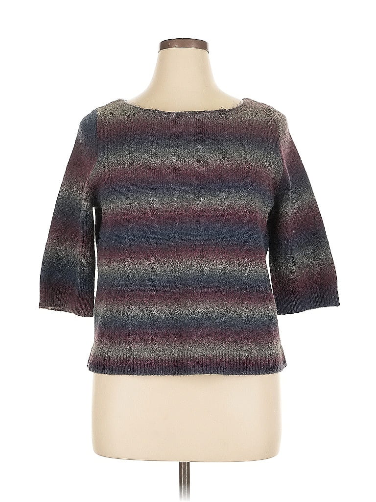 Pre-owned Lane Bryant Pullover Sweater In Purple