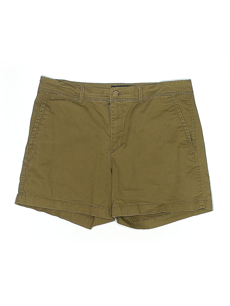Pre-owned Banana Republic Factory Store Khaki Shorts In Green