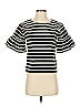 J.Crew 100% Cotton Black Short Sleeve Top Size XS - photo 1