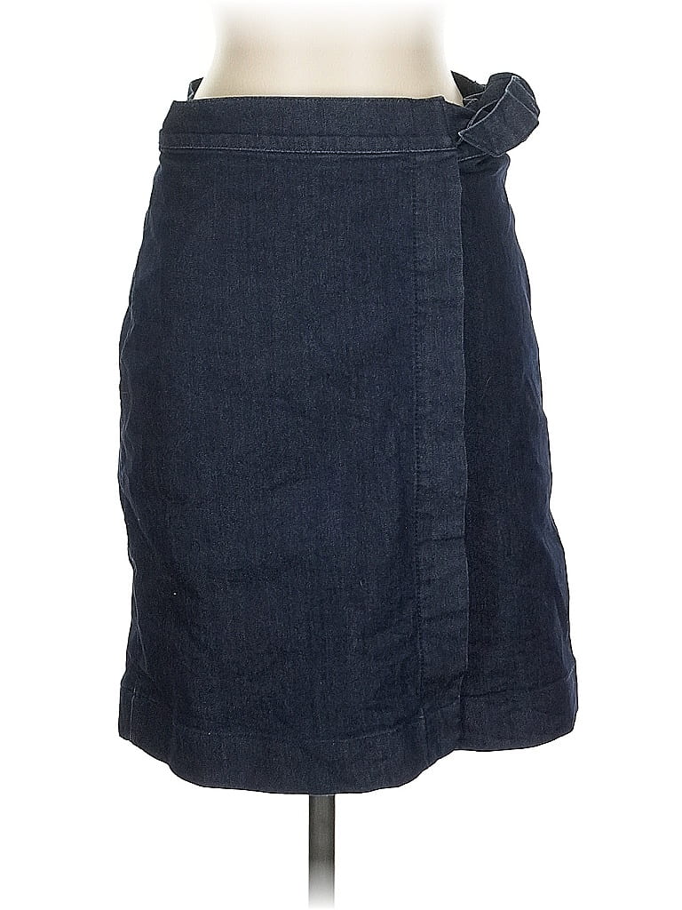 Pre-owned Ann Taylor Loft Denim Skirt In Blue