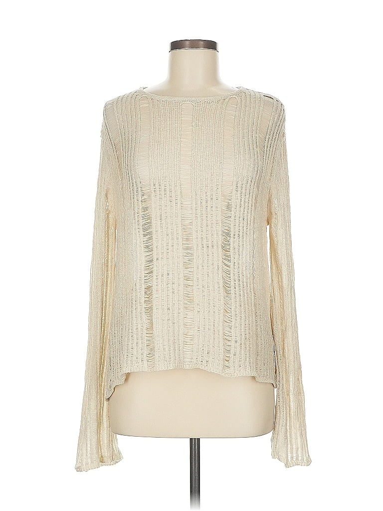 Click to view more detailed imagery on our partner's website Pre-owned Blu Pepper Long Sleeve Blouse In White