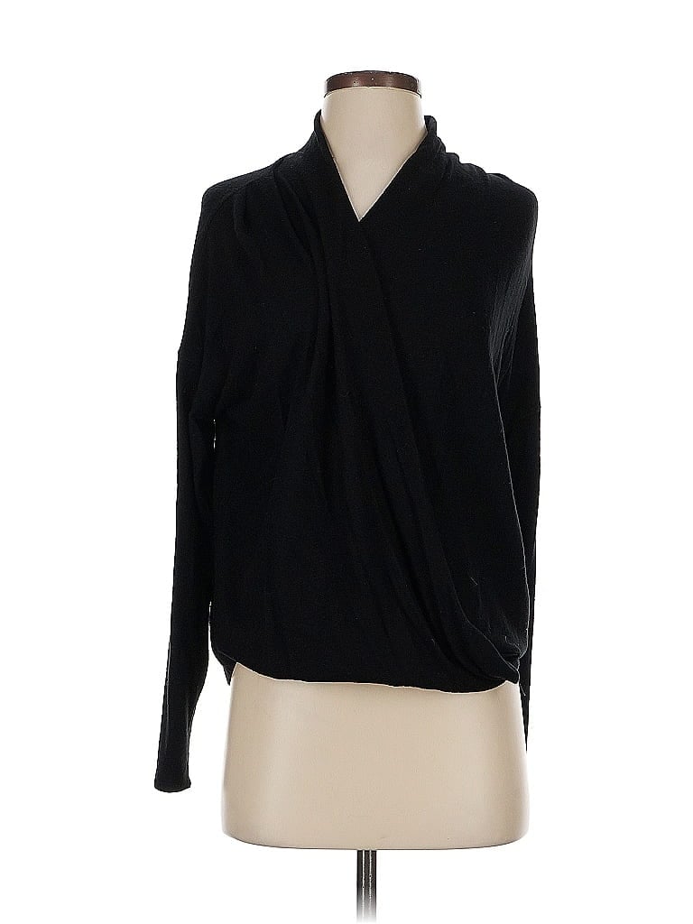 Gibson Long Sleeve Top Black Cowl Neck Tops