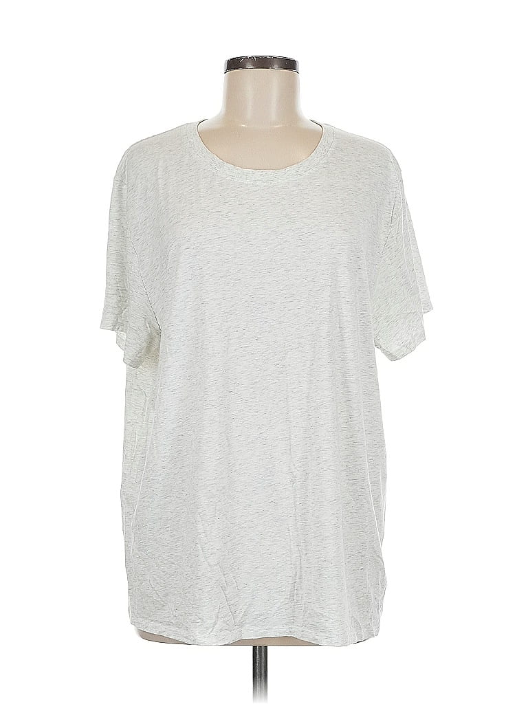 Pre-owned The Group By Babaton Short Sleeve T-shirt In Silver