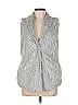Dylan 100% Polyester Gray Faux Fur Vest Size M - photo 1
