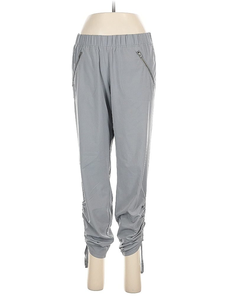 Pre-owned Athleta Track Pants In Gray