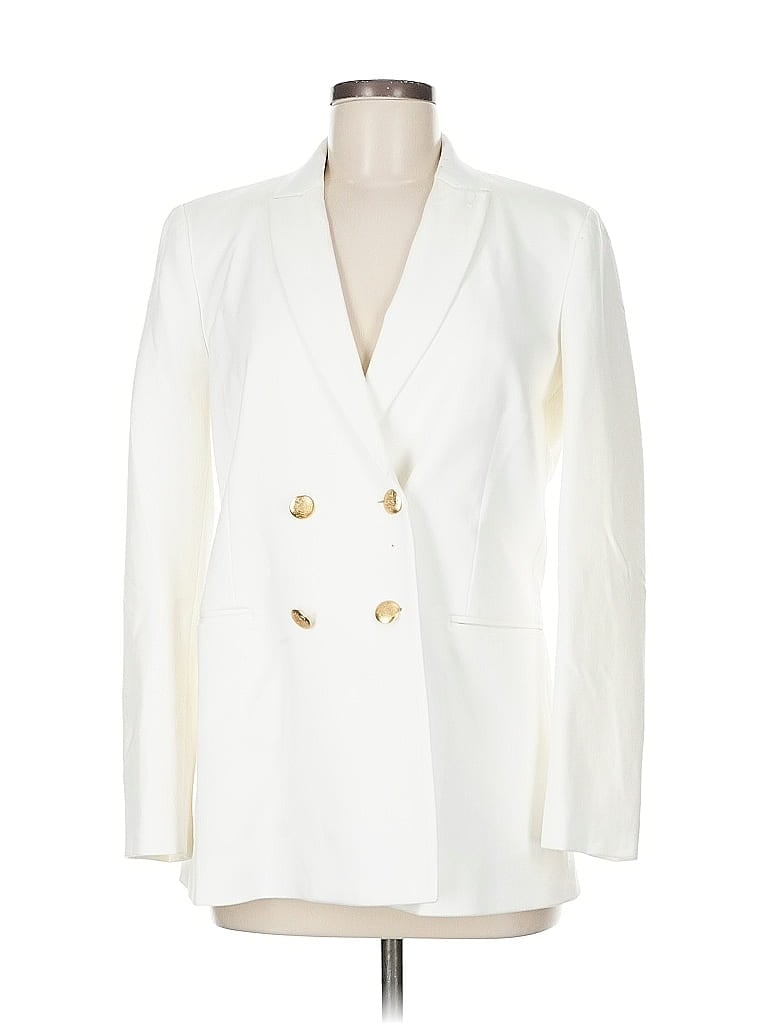 Pre-owned J. Mclaughlin Blazer Jacket In White