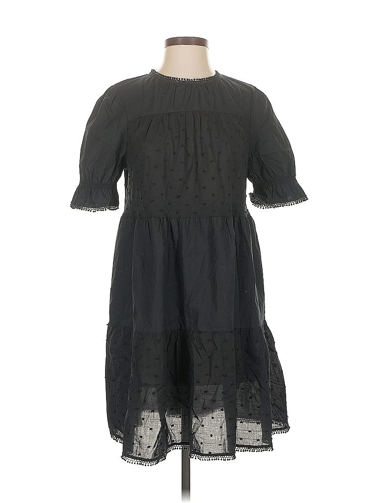 Pre-owned Who What Wear Casual Dress In Black