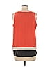 Olive and Oak 100% Polyester Orange Sleeveless Blouse Size M - photo 2